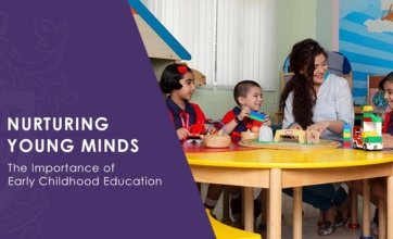 Happy children learning